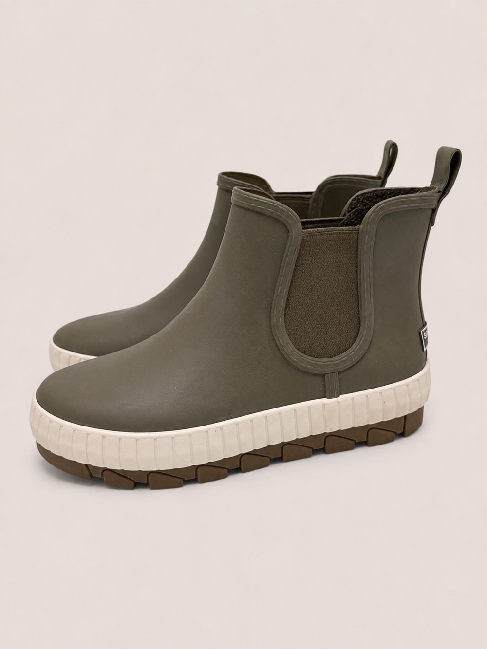 Sperry Torrent Chelsea Rain Boots Olive Green Women’s 7.5 Waterproof - Picture 2 of 7